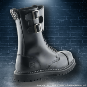 Grinders Camelot Steel Toe Black Lateral 2